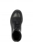 TOMMY JEANS zābaki vīriešiem, Melna, Lace up mid boot smooth