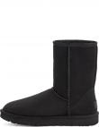UGG apsildāmi zābaki sievietēm, Melna, Classic short II warm boots
