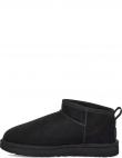 UGG apsildāmi zābaki sievietēm, Melna, Classic ultra mini warm boots