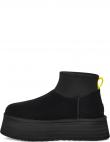UGG apsildāmi zābaki sievietēm, Melna, Classic mini dipper warm boots
