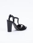 TAMARIS sieviešu melnas augstpapēžu stilīgas sandales