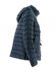 GEOX tumši zilas krāsas dūnu sieviešu jaka  ar kapuci
