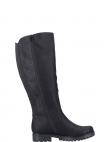 RIEKER garie zābaki sievietēm, Melna, Ladies' boots