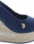 U.S.Polo sieviešu zilas sandales ar biezu zoli AYLIN005A