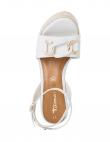 TAMARIS sieviešu baltas sandales