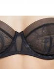 CALVIN KLEIN UW sieviešu melns krūšturis Unlined balconette