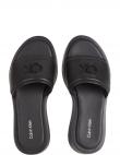 CALVIN KLEIN sieviešu melnas čības Dress flatform slippers