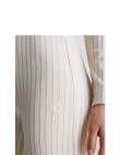 CALVIN KLEIN Jeans sieviešu gaišas ikdienas bikses Elongated rib  pants