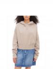 CALVIN KLEIN Jeans sieviešu gaiša blūze Waffle hoodie