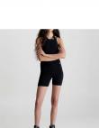 CALVIN KLEIN Jeans sieviešu melni šorti Knitted cycling shorts