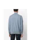 CALVIN KLEIN vīriešu pelēks džemperis Tencel-blend quarter sweater