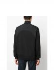 CALVIN KLEIN vīriešu melns džemperis Mix media quarter zip sweater