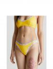 CALVIN KLEIN UW sieviešu dzeltenas peldkostīma apakšbikses Bikini swim