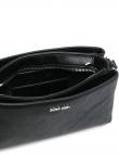 CALVIN KLEIN sieviešu melna soma pār plecu ELEVATED CROSSBODY SAFFIANO