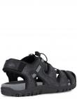 GEOX vīriešu melnas sandales SANDALS STRADA