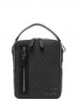 MICHAEL KORS vīriešu melna soma pār plecu Mariner flight bag