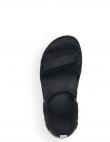 RIEKER REVOLUTION sieviešu melnas sandales SANDALS