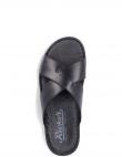 RIEKER vīriešu melnas čības SLIPPERS