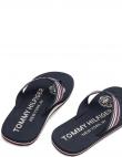 TOMMY HILFIGER vīriešu zilas pludmales čības CORPORATE STRIPES BEACH SANDAL