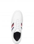 TOMMY HILFIGER vīriešu balti ikdienas apavi Premium cupsole mono shoe