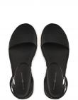 TOMMY HILFIGER sieviešu melnas sandales Rope flatform sandals