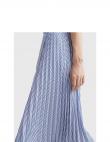 Tommy Hilfiger sieviešu zila kleita PLEATED ITHAKA MIDI SKIRT