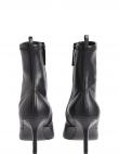 CALVIN KLEIN sieviešu melni zābaki Geo stil stretch ankle boot