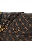 GUESS sieviešu brūna plecu soma AJIONA TRPL COMPTMT CROSSBODY