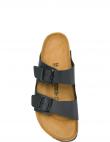 BIRKENSTOCK čības vīriešiem - sievietēm, Melna, Arizona BF slippers