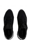 CALVIN KLEIN ikdienas apavi vīriešiem, Melna, Low top lace up knit leisure
