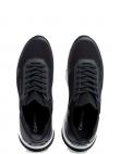 CALVIN KLEIN ikdienas apavi vīriešiem, Melna, Low top lace up mix leisure