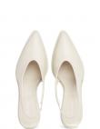 CALVIN KLEIN apavi sievietēm, Krēmīga/Smilšu, Heel slingback pump 70