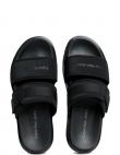 CALVIN KLEIN JEANS čības vīriešiem, Melna, Double bar sandal