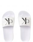 CALVIN KLEIN JEANS čības sievietēm, Balta, Slide monogram