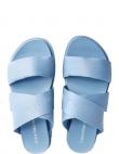 CALVIN KLEIN JEANS čības sievietēm, Zila, Flatform sandal webbing