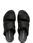 CALVIN KLEIN JEANS čības sievietēm, Melna, Flatform sandal webbing