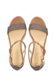 MICHAEL KORS espadrilles sievietēm, Brūna, Serena wedge espadrille