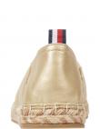 TOMMY HILFIGER espadrilles sievietēm, Zelta, Gold flat espadrille