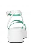 TOMMY HILFIGER sandales sievietēm, Krēmīga/Smilšu, Strap platform sandals