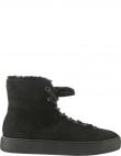 HOGL apsildāmi zābaki sievietēm, Melna, Teddy wm booties