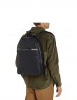 TOMMY HILFIGER mugursoma vīriešiem, Melna, Corp texture dome backpack