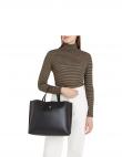 TOMMY HILFIGER plecu soma sievietēm, Melna, Distinct satchel