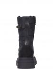 TOMMY HILFIGER zābaki sievietēm, Melna, Biker mix lace-up booties