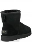 UGG apsildāmi zābaki vīriešiem, Melna, Classic mini warm boots