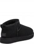 UGG apsildāmi zābaki sievietēm, Melna, Classic ultra mini warm boots