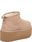 UGG apsildāmi zābaki sievietēm, Krēmīga/Smilšu, Classic ultra mini warm boots