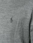 POLO RALPH LAUREN pelēks vīriešu vilnas džemperis