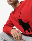 POLO RALPH LAUREN sarkans vīriešu džemperis