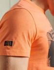 SUPERDRY vīriešu oranžs kokvilnas krekls WORKWEAR GRAPHIC T-SHIRT