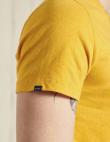 SUPERDRY vīriešu dzeltens kokvilnas krekls VINTAGE LOGO EMB T-SHIRT